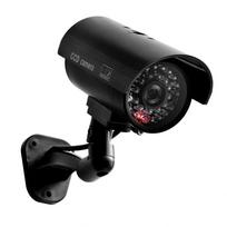Netikra kamera lauko vandeniui atspari apsaugos kulkos imitacinė kamera mirksinti raudona LED lemputė monitorius vidaus modeliavimo CCTV stebėjimo kamera 16 x 9 x 8cm juoda