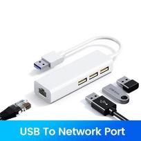 4-in-1 USB HUB USB C Dock Station USB Ethernet Adapter USB to 100Mbps RJ45 USB Splitter OTG Adapter For PC Laptop Macbook Pro CHINA