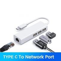 4-in-1 USB HUB USB C Dock Station USB Ethernet Adapter USB to 100Mbps RJ45 USB Splitter OTG Adapter For PC Laptop Macbook Pro CHINA