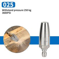 25/35/40/55mm Car Wash High Pressure Water Gun Nozzle Stainless Steel Lotus Nozzle 360° Rotating Rust Removing Quick Connector