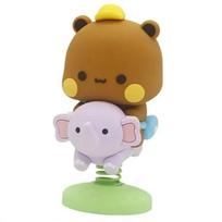 Miela Bubu Dudu Panda Meškiuko figūrėlė Kawaii Animacinio Pandos Modelis Kūrybiški jaudinantys pavasariniai gyvūnų automobilio papuošalai
