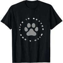 Dog Paw Print T-Shirt Fun Dog Pet Print Top Men Clothing Streetwear Graphic T Shirts Camisetas S
