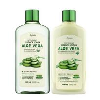 Aloe Vera Soothing Essence Toner & Lotion Set 400ml + 400ml 400ml+400ml