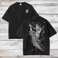 Spy x Family Anya Forger  Subject 007  Smug Face Vintage Washed Anime T-Shirt, Unisex Cute Anime Fan Streetwear Tee, 100% Cotton Casual Short L gray