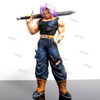 JJ Studio Trunks Model Dragon Ball Z Sword Style Interchangeable Two Heads PVC 34cm/13.39Inch Anime Collectable Model Present Deco No box