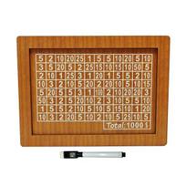 Wooden Money Saving Box Cash Vault Saver for Adults Kids $10000 $5000 $1000 Saving Challenge Box with Counter Educational Piggy Bank with Target A