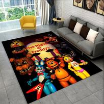 Classic F-FNAF Horror Game Freddy Carpet Rug for Playroom Bedroom Living Room Sofa Home Decor,kid Area Rug Non-slip Floor Mat 40x60cm