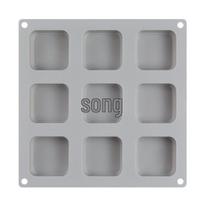 Nine-Hole Square Silicone Mold for Cake, Soap, or Resin Crafting