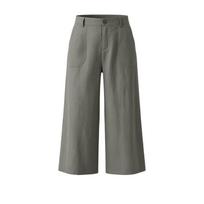JPNTKY Women's Fashion Casual Solid Color Print Pants & Capris S