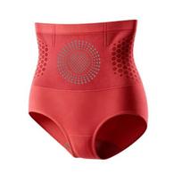 Women High Waisted Tummy Control Panties Honeycomb Design Breathable Butt Lifting Briefs Seamless Shapewear Underwear S