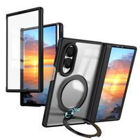 Luxury Magnetic Stand Case for Samsung Fold 8 Wide 8 7 with Tempered Glass Screen Protector for Magsafe Shockproof slim Cover Galaxy Z Fold 8 Wide