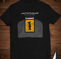 Vintažiniai muzikiniai kelioniniai be judėjimo Jamiroquai Virtual Insanity Cosmic Girl Unisex marškinėliai L