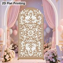 VIKAMA - Khaki Color Bohemian Style Floral Arch Backdrop, Stretchy Fabric, Decoration for Weddings, Baby Showers, Parties, Photo Booth Backdrop 100x200cm 39x79inch