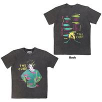 The Cure Akmens Plauti Marškinėliai: Paplūdimio vakarėlių turas '86 (Medžio anglies pilka) (Atgal Spausdinti) O M