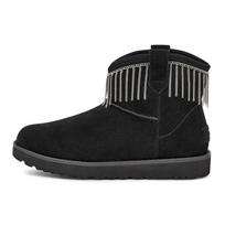 UGG Classic Mini Fringe Waterproof Short Snow Boots Women boots Black 1127454-BLK 36