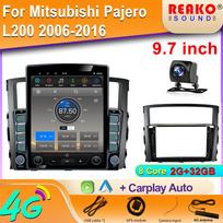 9.7  Vertical Style Tesla Screen Android Car Radio For Mitsubishi Pajero V97 V93 2006-2013 Multimedia Player GPS Navigation 8 core 2GB+32GB