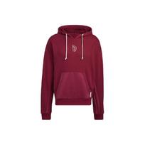 Adidas Dame 8 Krepšinio Hoodis Su Spaudiniu Vyriški Viršutiniai Drabužiai Bordo spalvos HB5466 S brown