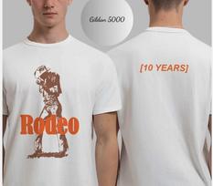 Travis Scott Rodeo 10 Years Anniversary Cowboy White T-Shirt XL