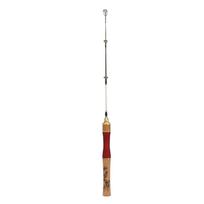 Ice Fishing Rod Wooden Grip Solid Structure Lightweight Portable Mini Fishing Pole for Freshwater Sea Surf Fishing