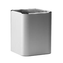 Decorative Pen Holder Cup Metal Pen Pencil Holder Tabletop Makeup Brush Storage Holder for Bedroom Vanity Office Desk sidabras
