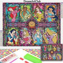 5D Diamond Painting Disney Full Diamond Embroidery Cartoon DIY Rhinestone Pictures Cross Stitch Kits Crafts Home Decor Round 20x30cm