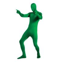 Stage Performance Jumpsuit with Zipper Closure Full Outfit Halloween Carnival Cosplay Custome Skin Tight Jumpsuit Role-Playing Photography Invisible 140cm