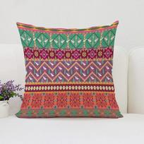 Bohemian Style Reversible Printed Pillow Cover Sofa Cushion Cover Chair Waist Cushion Bed Sleeping Pillow Home Gifts(2) 30x30cm
