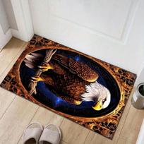 Eagle Print Non-Slip Carpet, Non-Shedding Floor Mat for Bedroom Living Room Bathroom Office Home Indoor Decoration 40x60cm