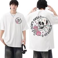 Funny Skeleton Muscle Mommy Gym T Shirt Men Women Fashion 90s Retro Gothic Tshirts Summer pure Cotton Short Sleeve Streetwear 2XL