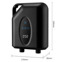 Portable Paddle Board Pump 20PSI High Pressure Electric Air Compressor Pump Inflation Pump with 6 Nozzles for Inflatable Boat Po black