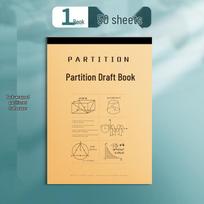 Thick Kraft Paper Draft Book for Student Math Calculations - Blank Paper for Postgraduate Exams beige
