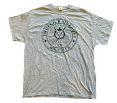 Dropkick Murphys Mens XL Gray Golf Club 1996 Shamrock Punk Rock Band Unisex T-Shirt S
