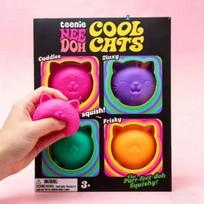 Schylling NEEDOH Cool Cat Squishy Toys Slow Rise Stress Relief Ball Sensory Fidget Toys for Adult Kids Anti-Anxiety Sensory Toys