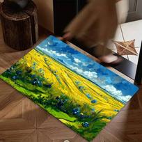Oil Painting Claude Monet Art Floor Mat Suitable For Living Room Kitchen Bathroom Non-slip Mat Household Foot Mat 40cm x 60cm