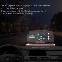 Daugiafunkcinis Universalus HUD Head Up Display Automobilio GPS Navigacijos Vaizdo Atšvaitas Laikiklis Išmaniajam Telefonui blue#0
