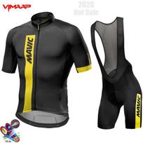 Mavic Mens Cycling Jersey Bib Shorts Set Breathable Road Bike Apparel Outdoor Ride XS