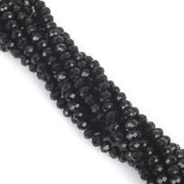 6mm Stiklo Krištolo Ratai Karoliukai DIY Papuošalų Gamybai - Apyrankių ir Karolių Aksesuarai 6mm Approx. 80-85 pcs/strand juoda