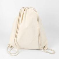Canvas Bag Shoulders Drawstring Bundle Pockets Shopping Student Backpack Bag Cotton Pouch For Gym Traveling Storage Bag