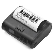 Wireless Thermal Receipt Printer 4 inch 110mm Portable Mobile Printer 203dpi Clear Print BT+USB Connect for Small juoda