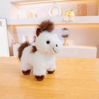 Cute cute pony doll plush toy white pony doll boy soothing rag doll birthday gift 25cm