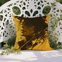 The King of Pop Michael Jackson-A Pillow Case Anti-dustmite Pillowcase Invisible Zipper Silky Short Plush Sofa Cushion Cover 12x12Inch black
