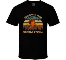 Kindergarten Cop Boys Have Penis Girls Have Vagina Quote Movie T Shirt Unisex T-Shirt L brown
