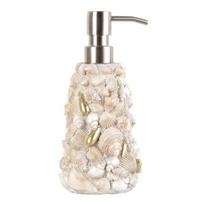 „Shell Design“ muilo dozatorius, atsparus vandeniui, derva, nerūdijančio plieno, rankų dezinfekavimo priemonė, losjonas, šampūno pompa, vonios kambario aksesuaras