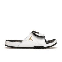Jordan Hydro 11 Slide White Black Gold  Men's Sandals FN2452-170 EU 45