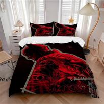 3pcs Batman, Gotham Bedding Set, Soft Polyester Duvet Cover and Pillowcases Machine Washable Seasons all suitable 86 135x200cm white