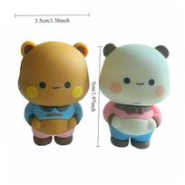 Toys Bubu Dudu Panda Bear Figure Collectible Anime Accessories Kawaii Bear Doll Ornament Couple Gift Presents Home Decor Christmas Gift Present