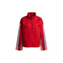 Adidas Kinų Naujųjų Metų Striukė Šviesi Spalvų Bloko Gėlių Rašto Stovinti Apykaklė Sportinė Striukė Moteriškos Striukės Šviesiai Raudonai Bordo GS2402 M