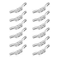 12 vnt. skaidrių laidų apkabos žaliuzėms, kad jūsų langų žaliuzės ir užuolaidos būtų tvarkingos, stabilios padėties kabliukai 12pcs gryna