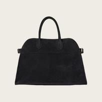 Brand 15 Inch Large Capacity Tote Bag For Women Top Grain Cowhide & Suede Briefcase, Leather Work Bag, Commuter Platinum Bag