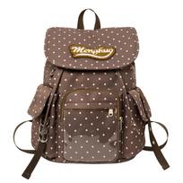 Contrast Dot Mochila Transparent Pockets Ita Bag Large Capaci Mochilas Mujer Bolsas College Style Bags for Woman Backpack